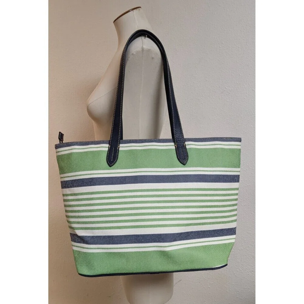 Dooney & Bourke # K9246121 Westerly Collection Large Canvas Coated Tote Bag - Picture 2 of 14
